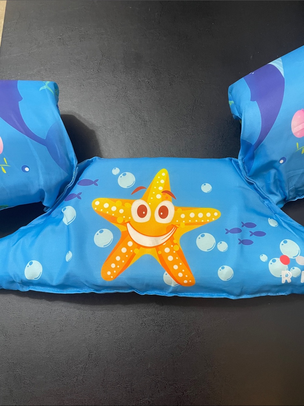 Blue Kids Swim Vest w Sea Life Print Like New  20 to 50 lbs. Ricoco unisex